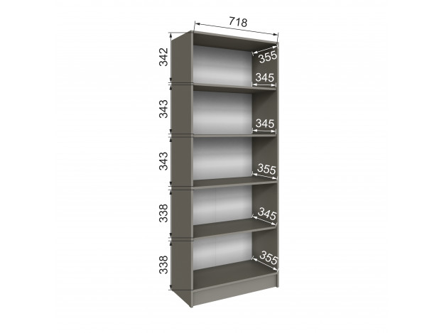 Подростковая Мадрид Стеллаж (0,75) модуль 6
