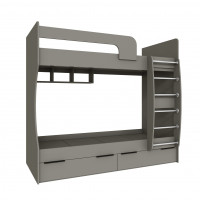 Кровать (0,8) двухярусная Подростковая Мадрид