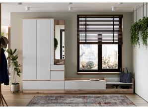 Вешалка с зеркалом Брауни (1,2 м)