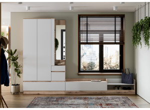 Вешалка с зеркалом Брауни (1,2 м)