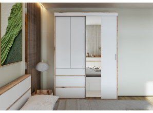 Шкаф-купе Брауни (1,5 м) (с зеркалом/без зеркала)