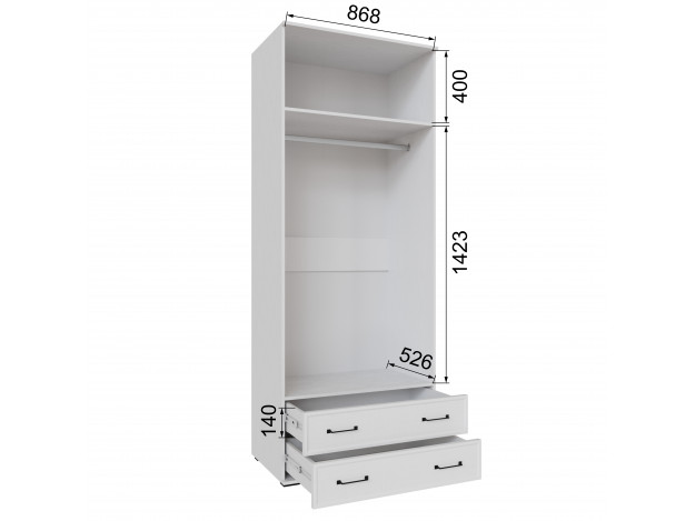 Шкаф Нельсон НШ-22 (0,9 м) (с зеркалом/без зеркала)