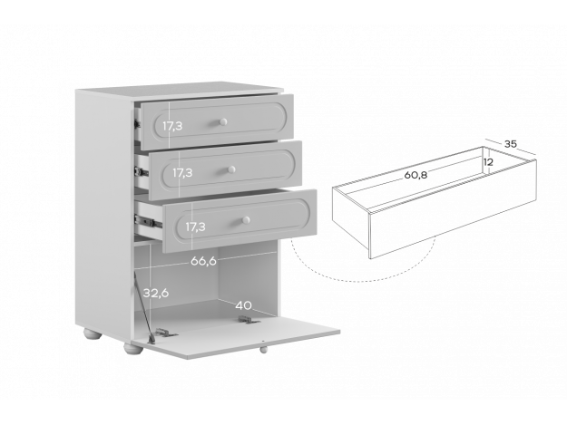 Комод Милана  (Mebelson)