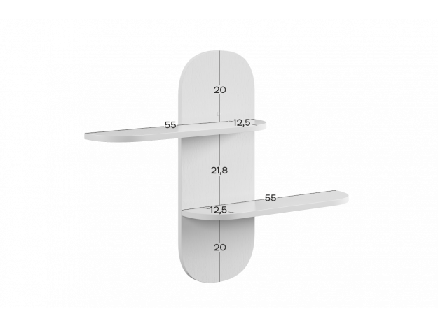 Полка навесная Милана 2
