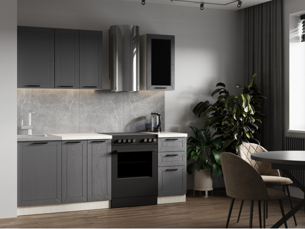 Кухня Gracia graphite (1,5 м)