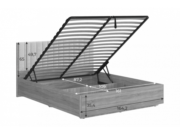 Кровать Юлия с подъемным механизмом (1,4/1,6 м)