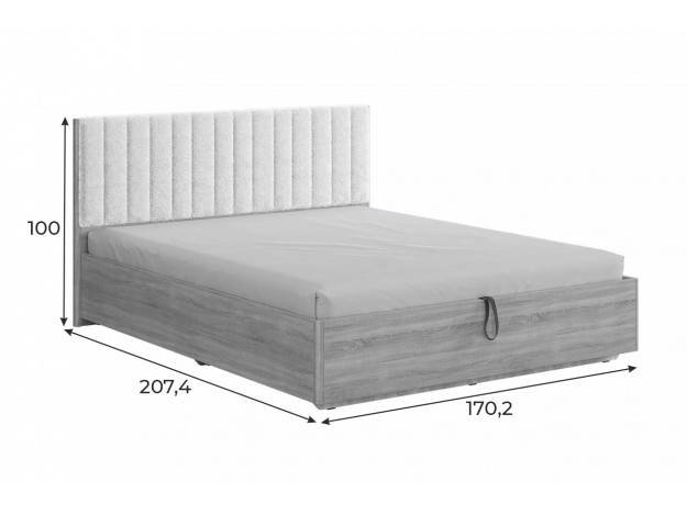 Кровать Юлия с подъемным механизмом (1,4/1,6 м)