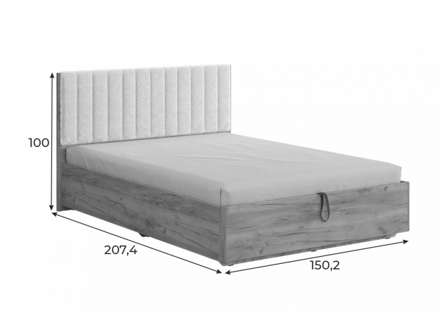 Кровать Юлия с подъемным механизмом (1,4/1,6 м)