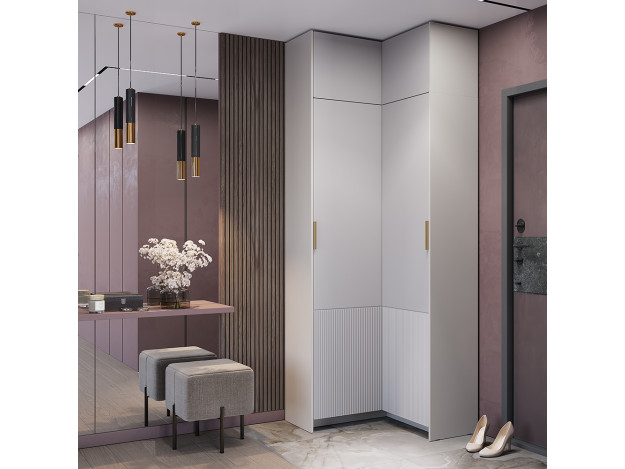 Шкаф угловой Пандора ШКУ-07 (с антресолью/без антресоли)