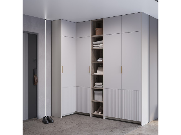 Шкаф угловой Пандора ШКУ-07 (с антресолью/без антресоли)