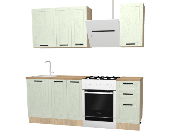 Кухня Gracia graphite (1,5 м)