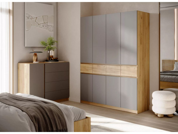 Шкаф Бостон Лайт ШК-004 (4-ств.) (с антресолью/без антресоли)