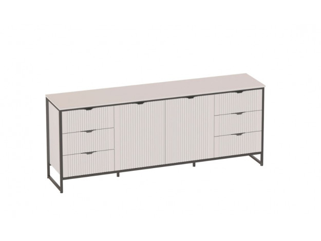 Тумба 2 дв 6 ящ "Нора" гостиная с глухими дверями модуль 3