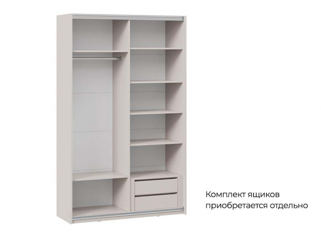 Шкаф-купе с 2 зеркальными дверями Оскар Хилтон (118/140 см)