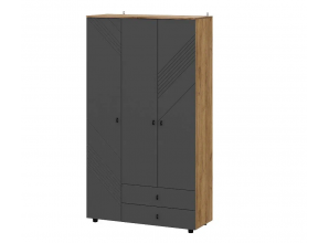 Шкаф трехстворчатый (с ящиками) Модульная система Байкал