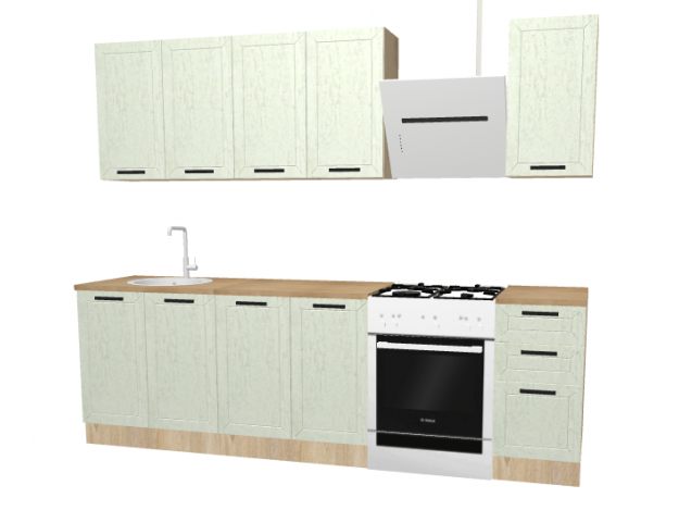 Кухня Gracia graphite (2,0 м)