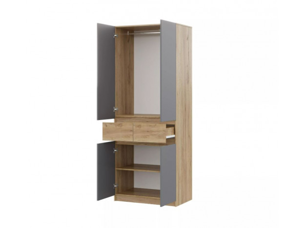 Шкаф Бостон Лайт ШК-002 (2-ств.) (с антресолью/без антресоли)