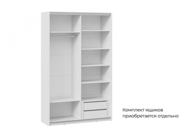 Шкаф-купе с 2 зеркальными дверями Оскар Хилтон (118/140 см)
