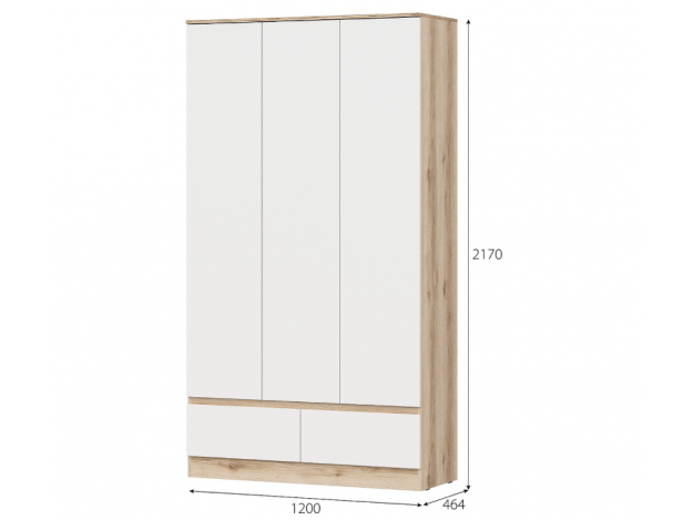 Шкаф трёхстворчатый Брауни