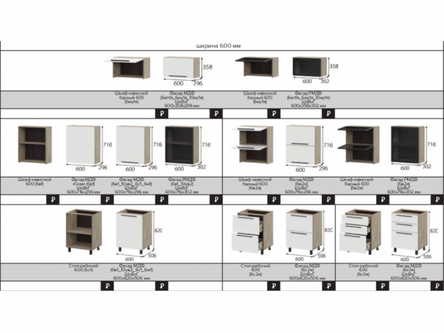Кухня Этна Кашемир (Мебельный Фонд) (Модульная)