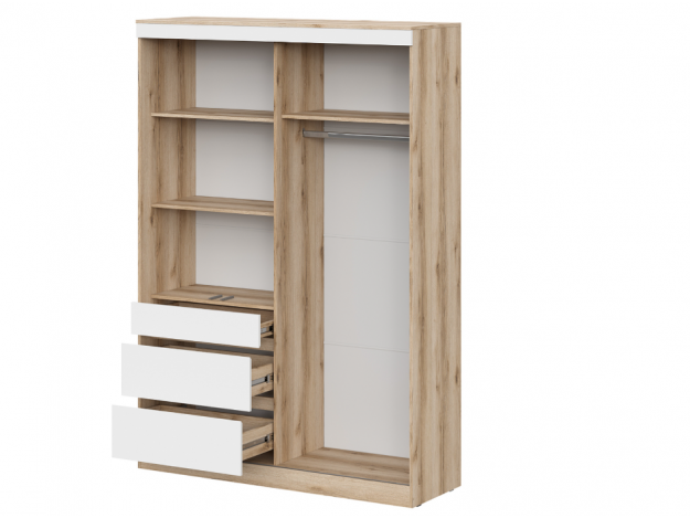 Шкаф-купе Брауни (1,5 м) (с зеркалом/без зеркала)