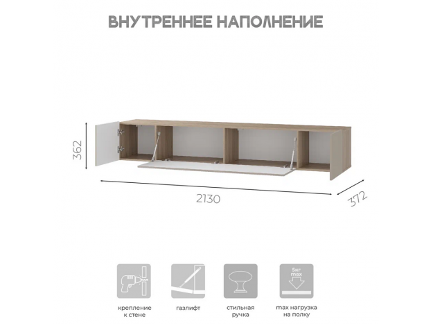 Навесной шкаф Эмилия ШКН-03 модуль 2