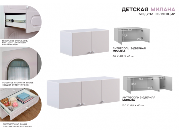 Детская Милана (Mebelson) (Модульная)