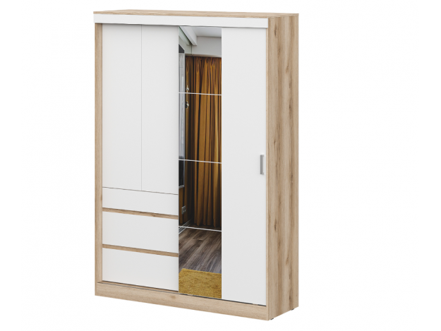 Шкаф-купе Брауни (1,5 м) (с зеркалом/без зеркала)