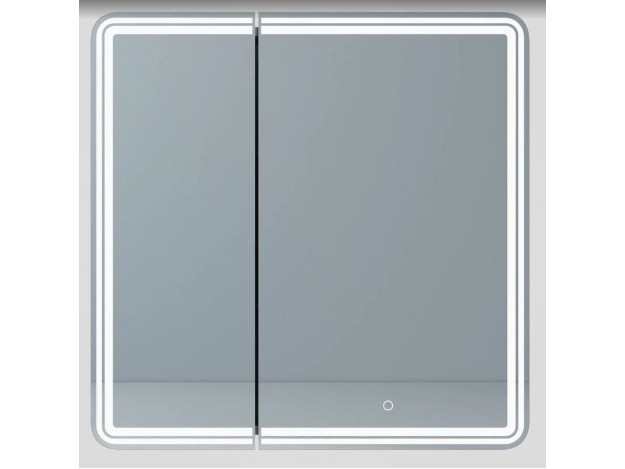 Зеркальный шкаф Мадрид с подсветкой (80 см)