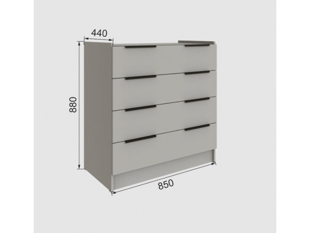 Спальня Мадрид Комод (0,85) модуль 3