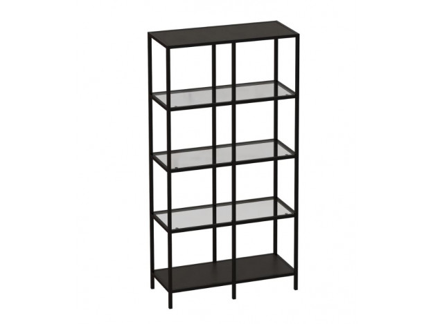 Стеллаж со стеклянными полками Нора гостиная (460/900 мм)