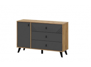 Комод 3 ящика (со створкой) Модульная система Байкал 