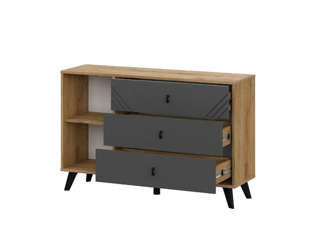 Модульная система "Байкал" Комод 3 ящика (со створкой) модуль 3