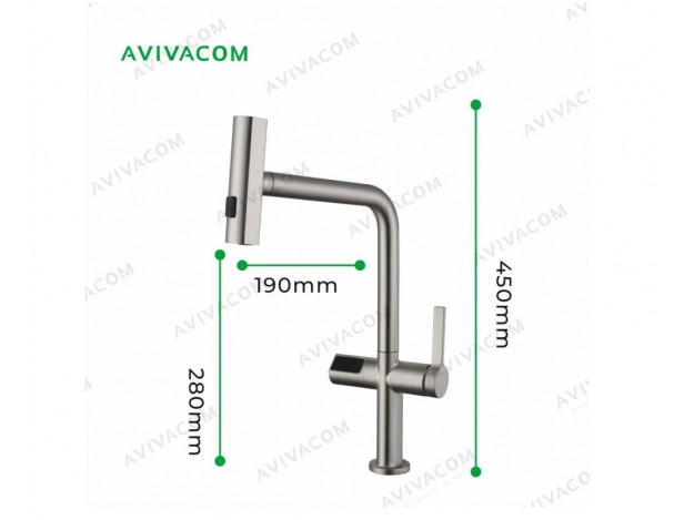 Смеситель сенсорный 39*27 Avivacom
