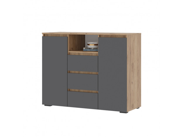 Комод Хелен КМ 01 3 ящика и 2 створки