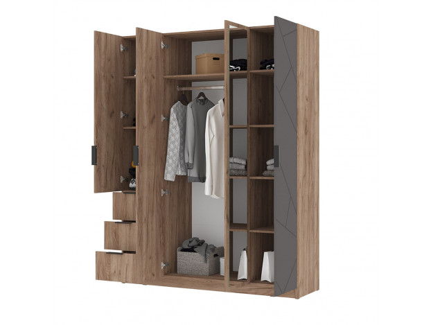 Шкаф 4х-створчатый Орегон ШК 04 