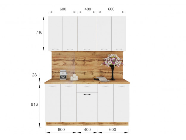 Кухня Лайн ЛДСП 1,6 м