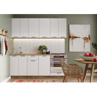 Кухня Лайн ЛДСП 2,0 м (Встроенная техника)