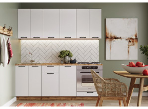 Кухня Лайн ЛДСП 2,0 м (Встроенная техника)