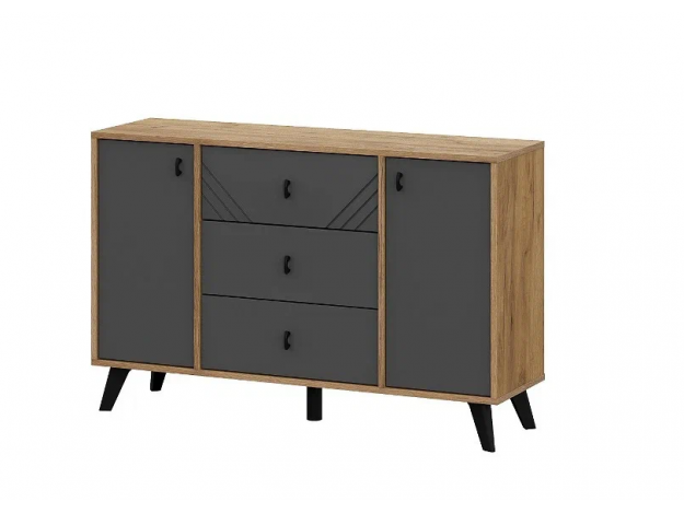 Модульная система "Байкал" Комод 3 ящика двухстворчатый модуль 4