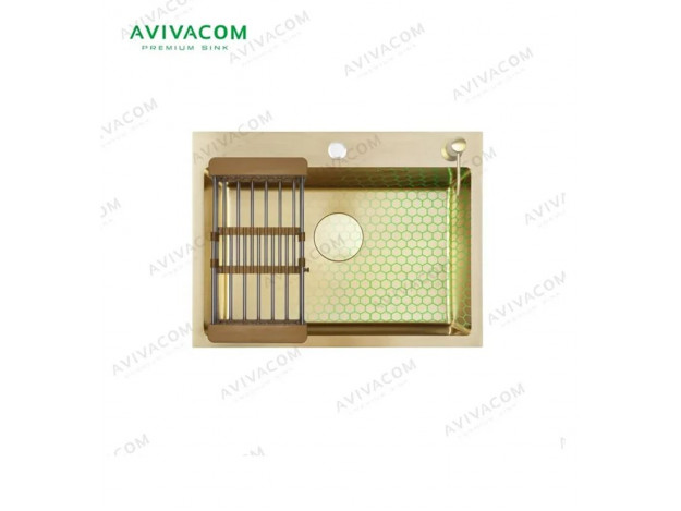Кухонная мойка Декор металл 60х45 Avivacom