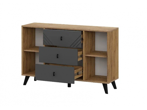 Модульная система "Байкал" Комод 3 ящика двухстворчатый модуль 4