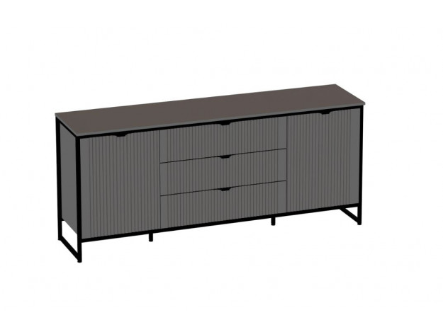 Тумба 2 дв 3 ящ "Нора" гостиная с глухими дверями модуль 1