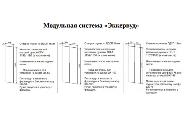 Гардеробная Эккервуд (SV-Мебель) (Модульная)