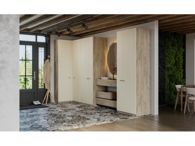 Гардеробная Этна Алебастр (Модульная)