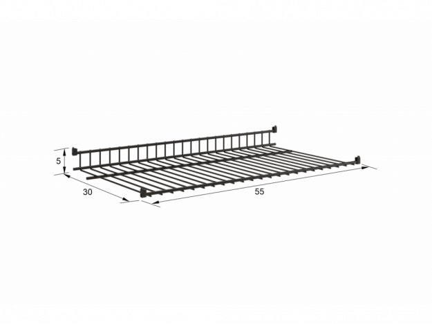 Полка сотовая L600, (550х300) модуль 10