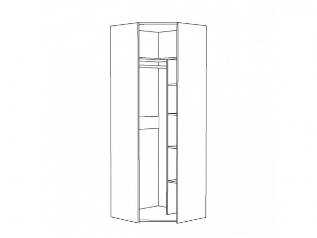 Шкаф для одежды угловой Амели 13.131 
