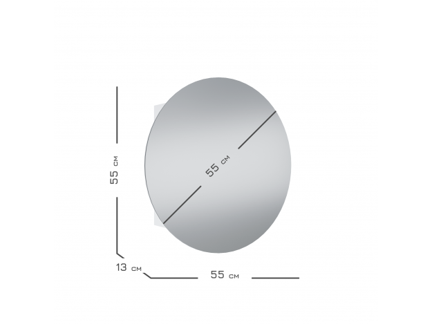 Шкаф зеркальный Кларити 16.312.01