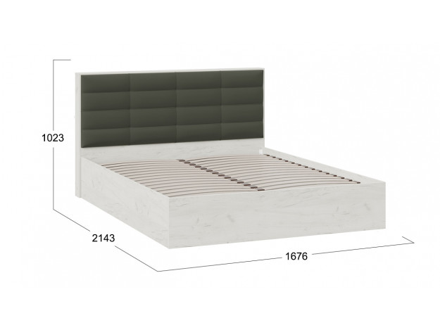 Кровать  Агата Тип 1 (с ортопедическим основанием или ПМ) (1,6 м)