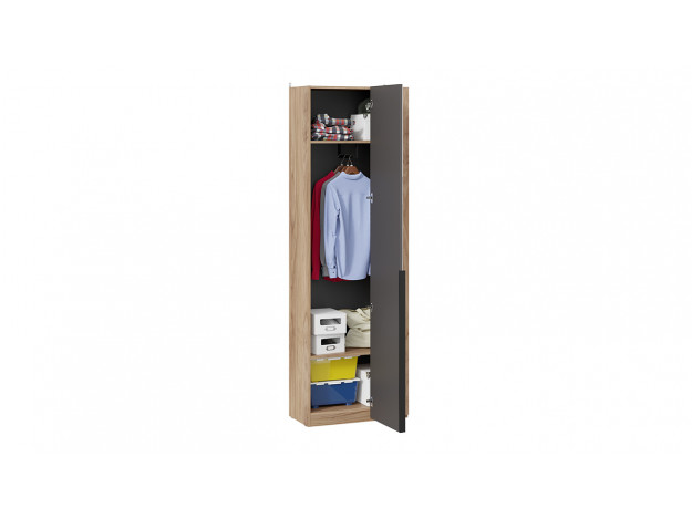 Шкаф для одежды (366) с 1 глухой и 1 зеркальной дверями «Порто» мод 15
